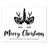 Vrolijke Kerst Eenhoorn, Familie Groot Rubberstempel (Afrduk)