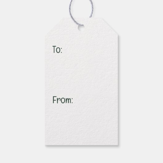 Vrolijke kerst Engelse Bulldog Cadeaulabel (Achterkant)