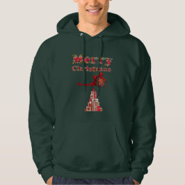 Vrolijke kerst feestelijke hoodie