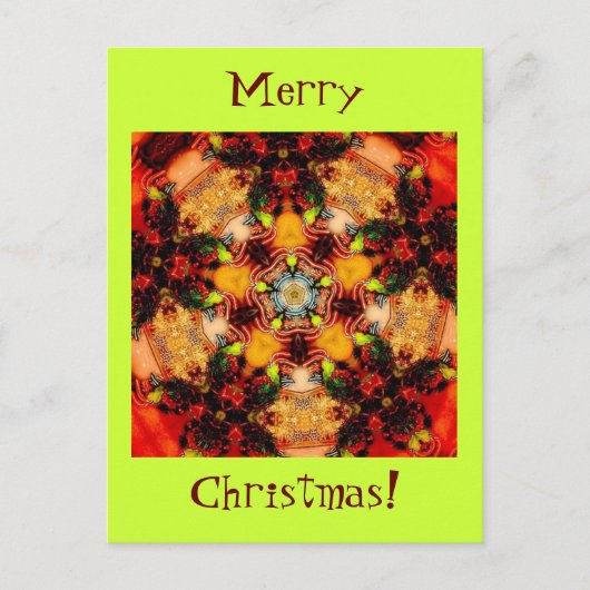 Vrolijke kerst flare feestdagenkaart (Voorkant)