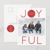 Vrolijke Kerst Foto Kerstdkaart Feestdagenkaart (Voorkant / Achterkant)