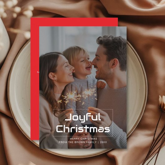 Vrolijke kerst Fun Family Holiday Kaart