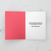 Vrolijke kerst geïrriteerde kat in Santa Hat Humor Feestdagen Kaart (Binnen)