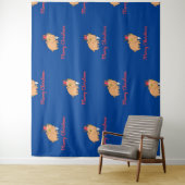 Vrolijke kerst Geit Wrapping Paper Sheets Wandkleed (In situ)