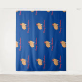 Vrolijke kerst Geit Wrapping Paper Sheets Wandkleed (Voorkant)