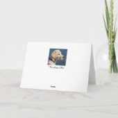 Vrolijke Kerst Gele Labrador Retriever Feestdagen Kaart (Achterkant)