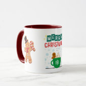 Vrolijke kerst Gingerbread Coffee Mok (Voorkant links)