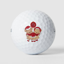 Vrolijke Kerst Golfballen - Perfect cadeau voor de