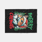 Vrolijke kerst grappige kerst eend liefhebber fleece deken (Voorkant (Horizontaal))
