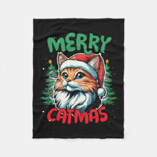 Vrolijke kerst grappige kerst eend liefhebber fleece deken