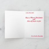 Vrolijke kerst Hamster-Butt Kaart (Binnen)