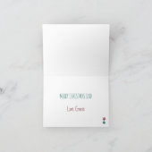 Vrolijke kerst Humor Funny Dog Dad Feestdagen Kaart (Binnen)