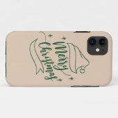 Vrolijke kerst iPhone case (Achterkant (horizontaal))