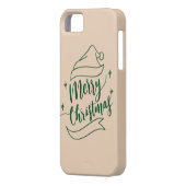 Vrolijke kerst iPhone case (Achterkant Links)