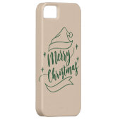 Vrolijke kerst iPhone case (Back/Rechts)