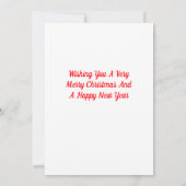 Vrolijke kerst Jingle Bells Kaart (Achterkant)