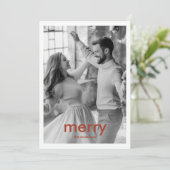 Vrolijke kerst Kaart met familie foto's (Staand voorkant)