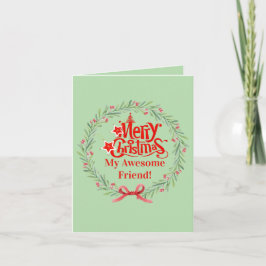 Vrolijke kerst Kaart voor vriend