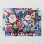 Vrolijke kerst Kaarten met leuke vrienden (Voorkant / Achterkant)