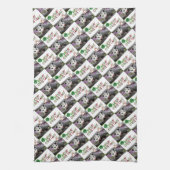 Vrolijke Kerst Keuken Handdoeken Opossum (Verticaal)