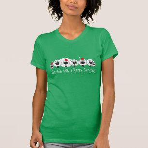 Vrolijke kerst Kiwi stijl T-shirt