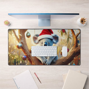 Vrolijke Kerst Koala zit in Gumtree Bureaumat