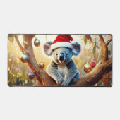 Vrolijke Kerst Koala zit in Gumtree Bureaumat (Voorkant)