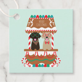 Vrolijke Kerst Labrador Retriever Honden Bedankjes Labels
