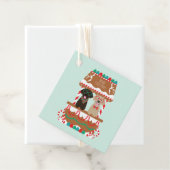 Vrolijke Kerst Labrador Retriever Honden Bedankjes Labels (In situ)