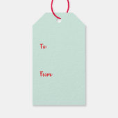 Vrolijke Kerst Labrador Retriever Honden Cadeaulabel (Achterkant)