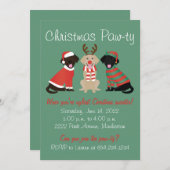 Vrolijke Kerst Labrador Retriever Honden Kaart (Voorkant / Achterkant)