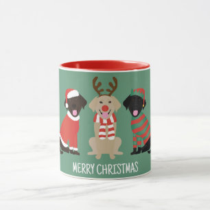 Vrolijke Kerst Labrador Retriever Honden Mok