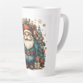 vrolijke kerst latte mok (Rechterhoek)