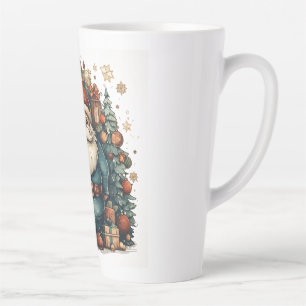 vrolijke kerst latte mok