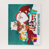 Vrolijke Kerst Legpuzzel (Verticaal)