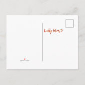 Vrolijke kerst mailbox verhuizen aankondigingskaart (Achterkant)