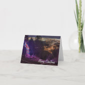 Vrolijke kerst Manitou Incline verlichte boom Kaart (Voorkant)