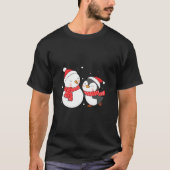 Vrolijke kerst Mannen en vrouw T-shirt (Voorkant)