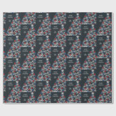 Vrolijke Kerst militaire hond tags Cadeaupapier (Vlak)