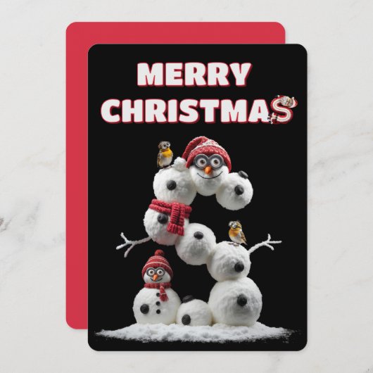 Vrolijke kerst minions feestdagenkaart (Voorkant / Achterkant)