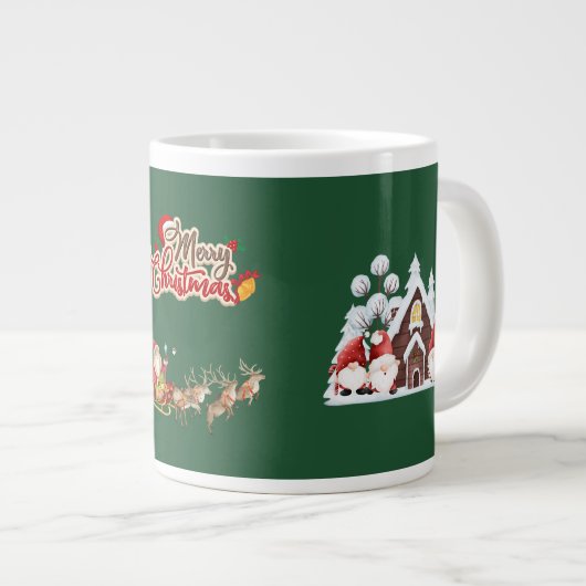 Vrolijke kerst mok, Sinterklaas Grote Koffiekop (Voorkant rechts)