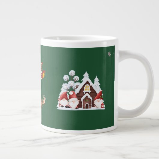 Vrolijke kerst mok, Sinterklaas Grote Koffiekop (Rechts)