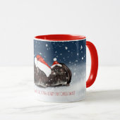 Vrolijke kerst Mok - Sleepy Hippos (Voorkant rechts)