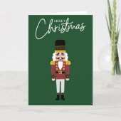 Vrolijke kerst notenkraker – Classic Holiday Kaart (Voorkant)