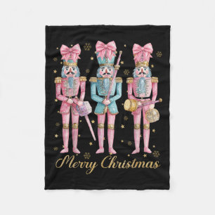 Vrolijke kerst Notenkraker Coquette NK Bow Xmas Ho Fleece Deken