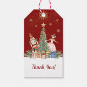 Vrolijke kerst notenkraker Dank u Cadeaulabel (Voorkant)