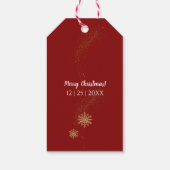 Vrolijke kerst notenkraker Dank u Cadeaulabel (Achterkant)