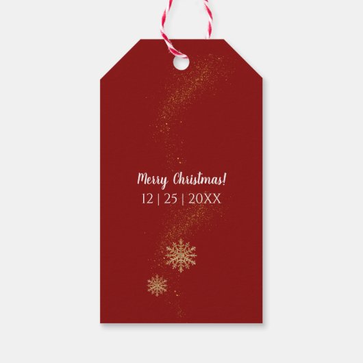 Vrolijke kerst notenkraker Dank u Cadeaulabel (Achterkant)