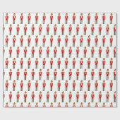 Vrolijke kerst Notenkraker Kinder personages Cadeaupapier (Vlak)