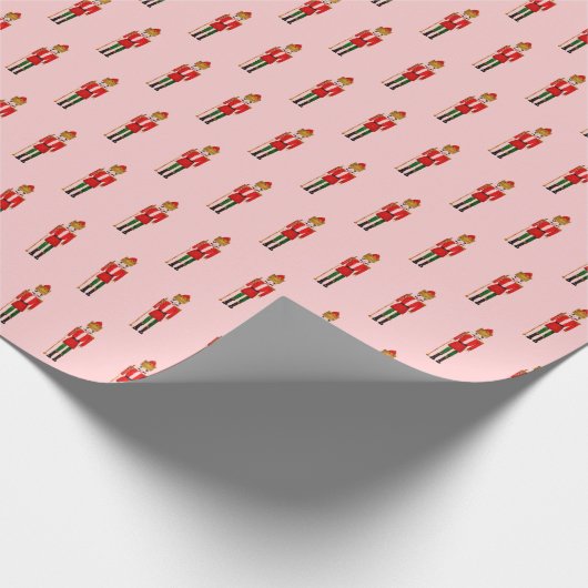 Vrolijke kerst Notenkraker Kinder personages Cadeaupapier (Hoek)